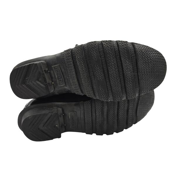 Hunter Original Tall Gloss Rain Boots, Black, Womens Size 11 - Picture 5 of 7